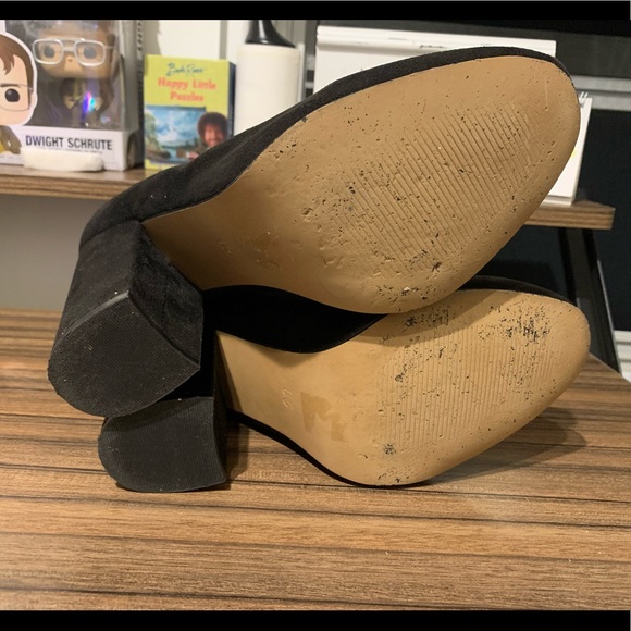 SOLD on Curtsy Black Suede Ankle Boots 👢 - Picture 5 of 8